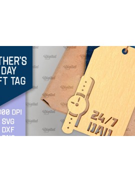 Intra απο ξύλο plywood 3mm-4mm πάχος - Ετικέτα δώρου για την Ημέρα του Πατέρα Laser Cut  Δίασταση 30x20 cm INTRAFABR-96728328