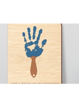 Intra απο ξύλο plywood 3mm-4mm πάχος - Αποκοπή υ για την Ημέρα του Πατέρα Handprint  Δίασταση 30x20 cm INTRAFABR-98529833