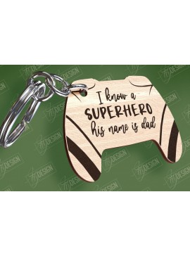 Σετ των 3 Intra απο ξύλο plywood 3mm-4mm πάχος - Σχέδιο κοπής με λέιζερ μπρελόκ για την ημέρα του πατέρα Δίασταση 4x4 cm INTRAFABR-94417062