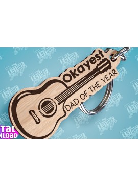 Σετ των 3 Intra απο ξύλο plywood 3mm-4mm πάχος - Σχέδιο κοπής με λέιζερ μπρελόκ για την ημέρα του πατέρα Δίασταση 4x4 cm INTRAFABR-94326816