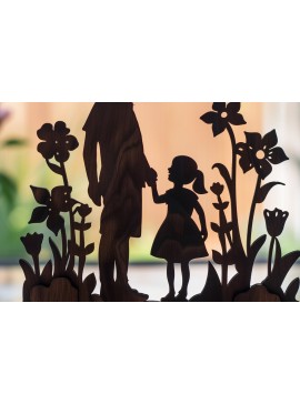 Intra απο ξύλο plywood 3mm-4mm πάχος -   κοπής με λέιζερ για την ημέρα του πατέρα Δίασταση 40x50 cm INTRAFABR-97779226