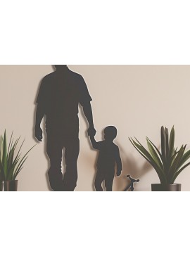 Intra απο ξύλο plywood 3mm-4mm πάχος -   κοπής με λέιζερ για την ημέρα του πατέρα Δίασταση 40x50 cm INTRAFABR-97785277