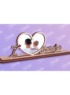 Σετ των 3 Intra απο ξύλο plywood 3mm-4mm πάχος - Κορνίζα για την Ημέρα του Πατέρα | Δώρο παππού Δίασταση 20x25 cm INTRAFABR-96212514
