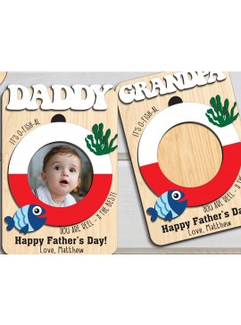 Σετ των 2 Intra απο ξύλο plywood 3mm-4mm πάχος - Πλαίσιο για την Ημέρα του Πατέρα Magnet  Δίασταση 20x25 cm INTRAFABR-98286213