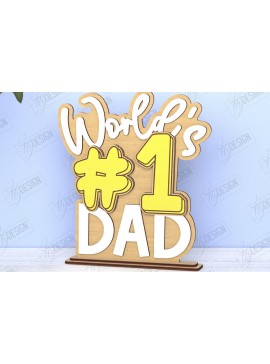 Σετ των 2 Intra απο ξύλο plywood 3mm-4mm πάχος - Πλακέτες για τη γιορτή του πατέρα | Δώρο για τον παππού Δίασταση 30x20 cm INTRAFABR-118682933