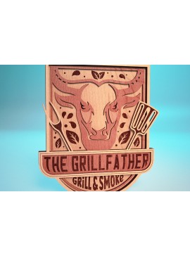 Intra απο ξύλο plywood 3mm-4mm πάχος - Πινακίδα για την Ημέρα του Πατέρα Laser Cut  | Σπίτι Δίασταση 30x20 cm INTRAFABR-66112585