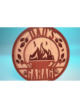 Intra απο ξύλο plywood 3mm-4mm πάχος - Πινακίδα για την Ημέρα του Πατέρα Laser Cut  | Σπίτι Δίασταση 30x20 cm INTRAFABR-66112531