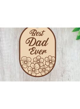 Intra απο ξύλο plywood 3mm-4mm πάχος - Πινακίδα για τη γιορτή του πατέρα , Dad Metal, Laser Δίασταση 40x50 cm INTRAFABR-119015215