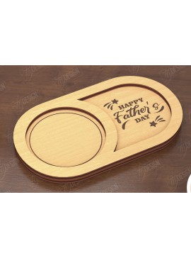 Intra απο ξύλο plywood 3mm-4mm πάχος - Σνακ Πίνακας για την Ημέρα του Πατέρα | Δίσκος σνακ Δίασταση 40x50 cm INTRAFABR-119131647