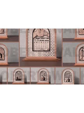 Σετ των 3 Intra απο ξύλο plywood 3mm-4mm πάχος - Πακέτο  για την Ημέρα του Πατέρα Δίασταση 20x20 cm INTRAFABR-121759056