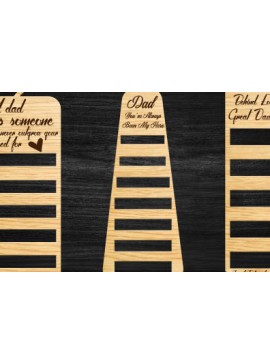 Σετ των 2 Intra απο ξύλο plywood 3mm-4mm πάχος - Πατέρα Γραβάτα Lacer Cute Δίασταση 20x20 cm INTRAFABR-98084445