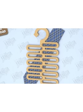 Σετ των 2 Intra απο ξύλο plywood 3mm-4mm πάχος - Γραβάτα για την Ημέρα του Πατέρα | Κρεμάστρα γραβάτας Δίασταση 20x20 cm INTRAFABR-119067665