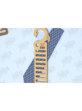 Σετ των 2 Intra απο ξύλο plywood 3mm-4mm πάχος - Γραβάτα για την Ημέρα του Πατέρα | Κρεμάστρα γραβάτας|CNC Δίασταση 20x20 cm INTRAFABR-118894821