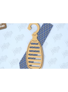 Σετ των 2 Intra απο ξύλο plywood 3mm-4mm πάχος - Γραβάτα για την Ημέρα του Πατέρα | Κρεμάστρα γραβάτας|CNC Δίασταση 20x20 cm INTRAFABR-118894825