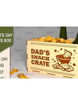 Intra απο ξύλο plywood 3mm-4mm πάχος - Κόψιμο με λέιζερ κουτί λιχουδιών για τη γιορτή του πατέρα Δίασταση 30x20 cm INTRAFABR-96223246