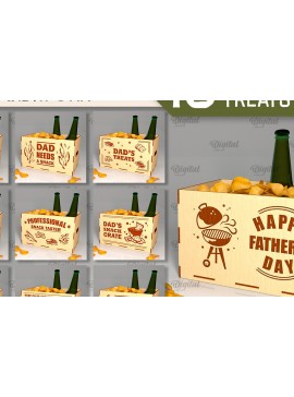 Intra απο ξύλο plywood 3mm-4mm πάχος - Πακέτο κοπής λέιζερ κουτιού λιχουδιών για τη γιορτή του πατέρα Δίασταση 30x20 cm INTRAFABR-96276422