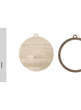 Σετ των 3 Intra απο ξύλο plywood 3mm-4mm πάχος - Κενό στολίδι Faux Shiplap Δίασταση 6x6 cm INTRAFABR-20946815