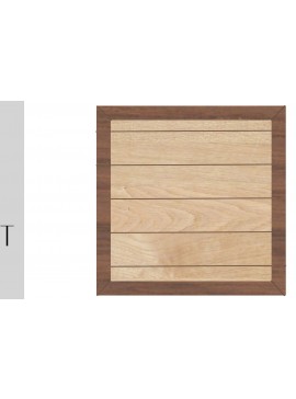 Σετ των 2 Intra απο ξύλο plywood 3mm-4mm πάχος - Τετράγωνη πινακίδα και πλαίσιο Faux Shiplap Δίασταση 20x25 cm INTRAFABR-20627203