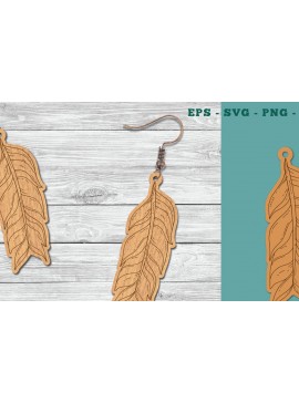 Σετ των 3 Intra απο ξύλο plywood 3mm-4mm πάχος - Σκουλαρίκια κοπής με φτερά λέιζερ  11 Δίασταση 3x3 cm INTRAFABR-111407182