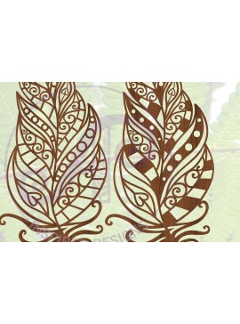 Intra απο ξύλο plywood 3mm-4mm πάχος -  κοπής  Art Design με φτερά τοίχου Δίασταση 40x50 cm INTRAFABR-68351311
