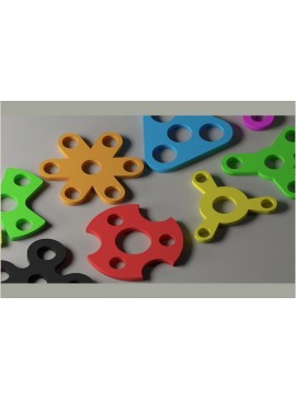 Σετ των 2 Intra απο ξύλο plywood 3mm-4mm πάχος - Fidget Spinner  277 Δίασταση 20x20 cm INTRAFABR-118755696