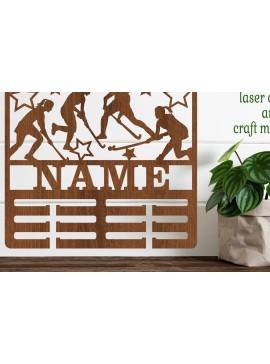 Σετ των 2 Intra απο ξύλο plywood 3mm-4mm πάχος -  , κάτοχος μεταλλίου χόκεϊ επί χόρτου Δίασταση 30x20 cm INTRAFABR-68116548