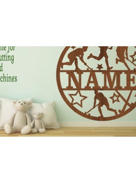 Σετ των 2 Intra απο ξύλο plywood 3mm-4mm πάχος -   για το όνομα του αρσενικού χόκεϊ επί χόρτου Δίασταση 30x20 cm INTRAFABR-68107554