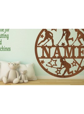 Intra απο ξύλο plywood 3mm-4mm πάχος - Πινακίδα ονόματος χόκεϊ επί χόρτου  Cut F Θηλυκό Δίασταση 30x20 cm INTRAFABR-68107209