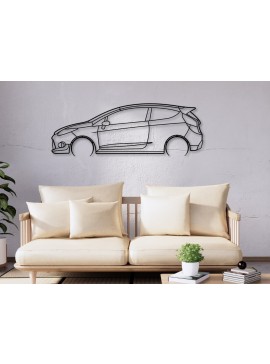 Σετ των 2 Intra απο ξύλο plywood 3mm-4mm πάχος - Fiesta MK7 Laser Cut Car Silhouette Dxf Δίασταση 20x20 cm INTRAFABR-113253997