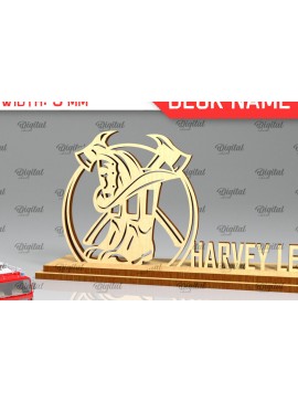 Intra απο ξύλο plywood 3mm-4mm πάχος - Πλακέτα ονόματος γραφείου πυροσβεστική  Δίασταση 30x20 cm INTRAFABR-98652606