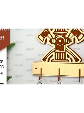 Σετ των 2 Intra απο ξύλο plywood 3mm-4mm πάχος - Πυροσβεστική θήκη κλειδιού  Δίασταση 30x20 cm INTRAFABR-98592450