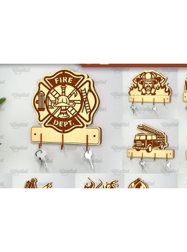 Intra απο ξύλο plywood 3mm-4mm πάχος - Πακέτο κοπής λέιζερ κουμπιών πυροσβεστικής Δίασταση 30x20 cm INTRAFABR-98595492