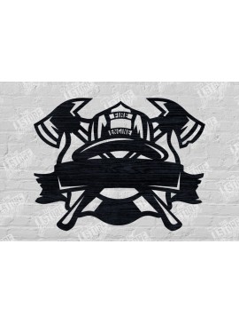 Σετ των 2 Intra απο ξύλο plywood 3mm-4mm πάχος - Πινακίδα πυροσβέστη | Πυροσβεστικός Σταθμός |Firemam Δίασταση 30x20 cm INTRAFABR-100550381