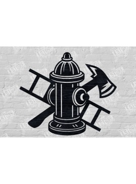 Σετ των 2 Intra απο ξύλο plywood 3mm-4mm πάχος - Πινακίδα πυροσβέστη | Πυροσβεστικός Σταθμός |Firemam Δίασταση 30x20 cm INTRAFABR-100550395