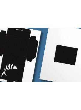 Σετ των 3 Intra απο ξύλο plywood 3mm-4mm πάχος - Πρότυπο ορθογώνιου κουτιού αποκοπής ψαριών 1 Δίασταση 10x8 cm INTRAFABR-123202696