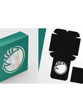 Σετ των 3 Intra απο ξύλο plywood 3mm-4mm πάχος - Λεπτό τετράγωνο κουτί δώρου Fish Round Cutout 1 Δίασταση 6x6 cm INTRAFABR-123461713