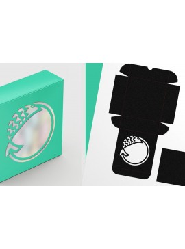 Σετ των 3 Intra απο ξύλο plywood 3mm-4mm πάχος - Λεπτό τετράγωνο κουτί δώρου Fish Round Cutout 3 Δίασταση 6x6 cm INTRAFABR-123522444