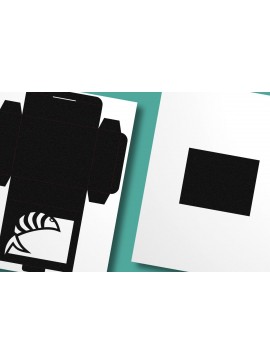 Σετ των 3 Intra απο ξύλο plywood 3mm-4mm πάχος - Fish Wide Cutout 1 Ορθογώνιο Μπομπονιέρα Δίασταση 10x8 cm INTRAFABR-123221126