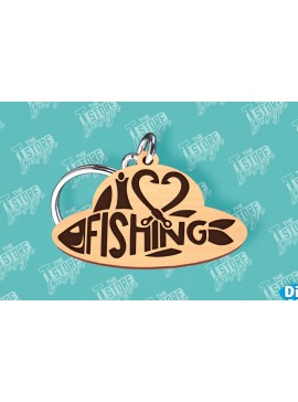 Σετ των 3 Intra απο ξύλο plywood 3mm-4mm πάχος - Μπρελόκ ψαρέματος | Fisherman Design |CNC Δίασταση 4x4 cm INTRAFABR-99548761