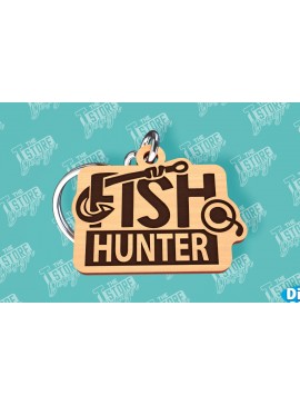 Σετ των 3 Intra απο ξύλο plywood 3mm-4mm πάχος - Μπρελόκ ψαρέματος | Fisherman Design |CNC Δίασταση 4x4 cm INTRAFABR-99548729