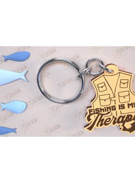 Σετ των 3 Intra απο ξύλο plywood 3mm-4mm πάχος - Μπρελόκ ψαρέματος | Δώρο Ψαράς | CNC Δίασταση 4x4 cm INTRAFABR-98264419