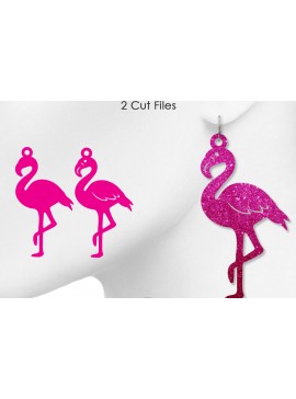 Σετ των 3 Intra απο ξύλο plywood 3mm-4mm πάχος - Σκουλαρίκια Flamingo, Κοσμήματα Flamingo Δίασταση 3x3 cm INTRAFABR-8547804