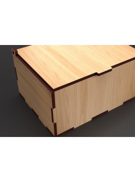 Σετ των 2 Intra απο ξύλο plywood 3mm-4mm πάχος - Flip Box, Καπάκια  Laser Cut 06 Δίασταση 30x20 cm INTRAFABR-86666376