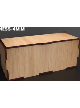 Σετ των 2 Intra απο ξύλο plywood 3mm-4mm πάχος - Flip Box, Καπάκια  Laser Cut 07 Δίασταση 30x20 cm INTRAFABR-86666386