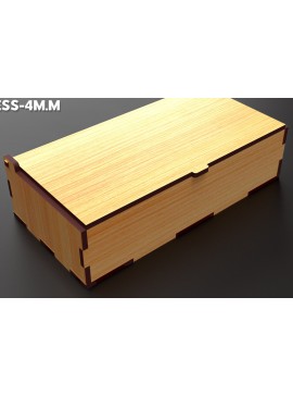 Σετ των 2 Intra απο ξύλο plywood 3mm-4mm πάχος - Flip Box, Καπάκια  Laser Cut 17 Δίασταση 30x20 cm INTRAFABR-86667757