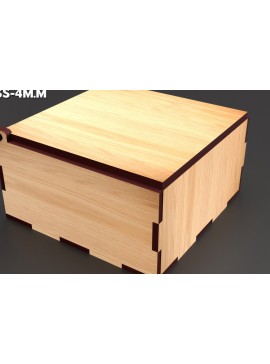 Σετ των 2 Intra απο ξύλο plywood 3mm-4mm πάχος - Flip Box, Καπάκια  Laser Cut 19 Δίασταση 30x20 cm INTRAFABR-86667792