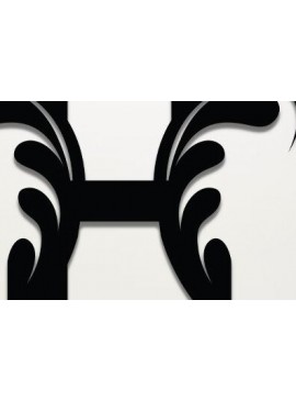 Σετ των 2 Intra απο ξύλο plywood 3mm-4mm πάχος - Floral Alphabet Laser Cut , γράμμα H Δίασταση 30x20 cm INTRAFABR-35118116