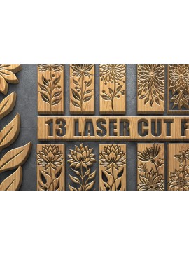 Intra απο ξύλο plywood 3mm-4mm πάχος - Πακέτο  Laser Floral & Butterfly Δίασταση 3600x5400 cm INTRAFABR-121882537