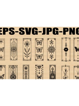 Intra απο ξύλο plywood 3mm-4mm πάχος - Σετ διακοσμητικό πάνελ floral πεταλούδα Δίασταση 30x30 cm INTRAFABR-123769992