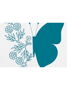 Σετ των 2 Intra απο ξύλο plywood 3mm-4mm πάχος - Floral Butterfly Paper Cut  Design 10 Δίασταση 20x20 cm INTRAFABR-91736742